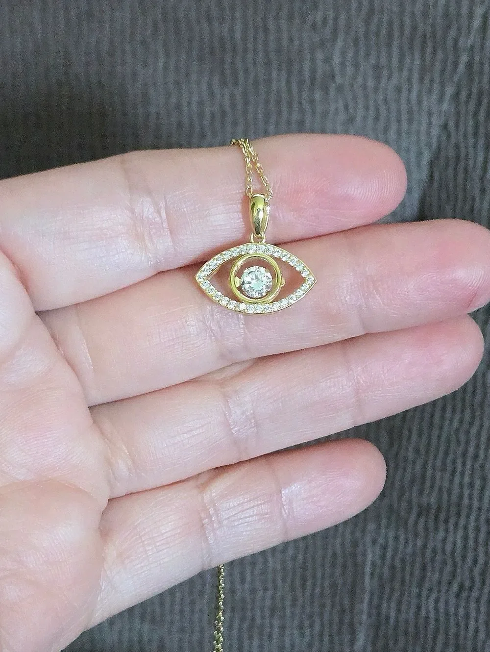 Fancy Silver🤍 Evil Eye🧿 Pendant Necklace